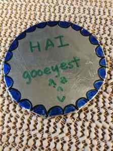 My Hai-gooeyest medal (made by Dr. Bess Ward, our Chief Scientist)
